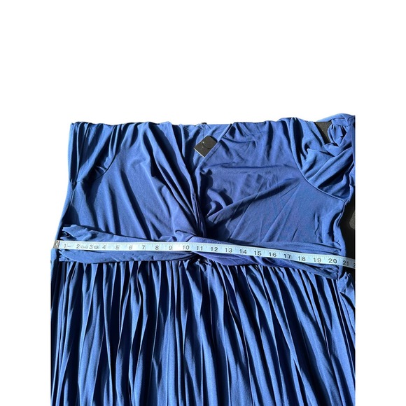 Eloquii Knot Front Pleated Skirt Dress Size 22 Style 124 7592 049 - Picture 11 of 14